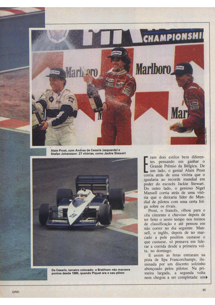 078 1987 Revista Placar Nз 915 B GRID PLACAR  Pagina 25