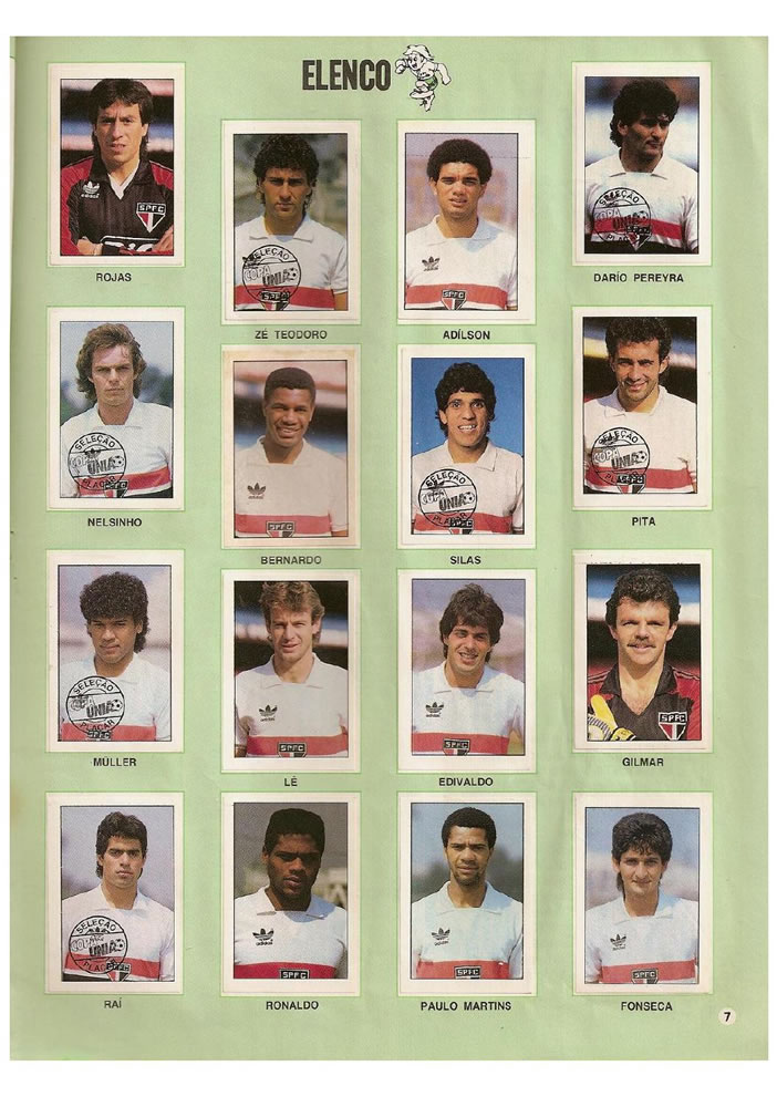 173 1987 Placar Album Copa Uniao 1987  Pagina 07