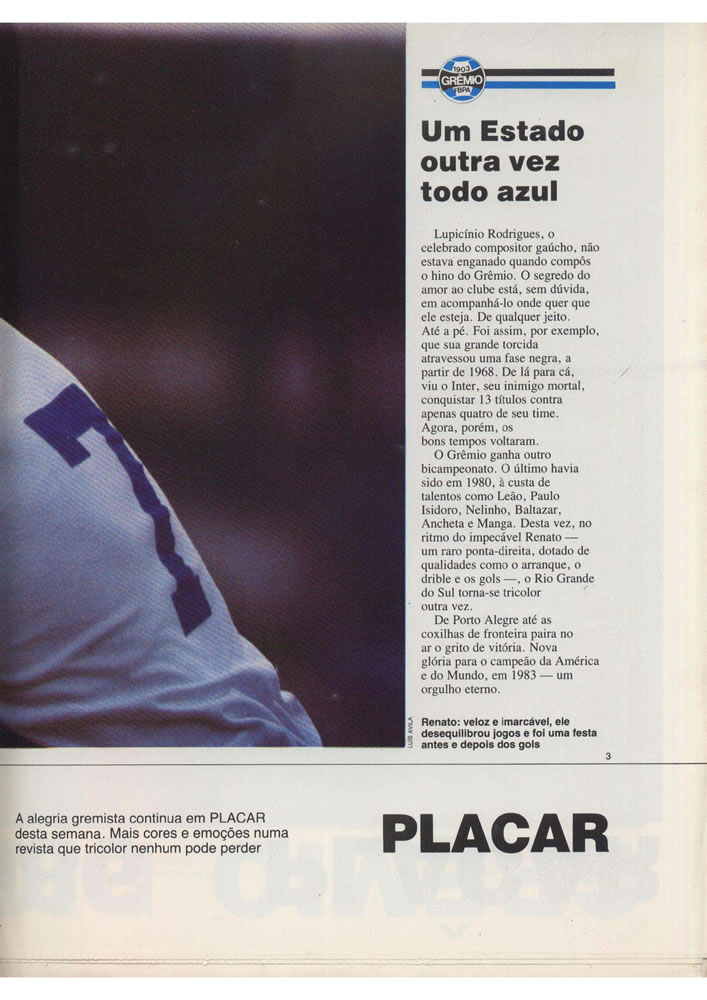 260 1986 Revista Placar Nз 844 A GREMIO BI GAUCHO 86  Pagina 4