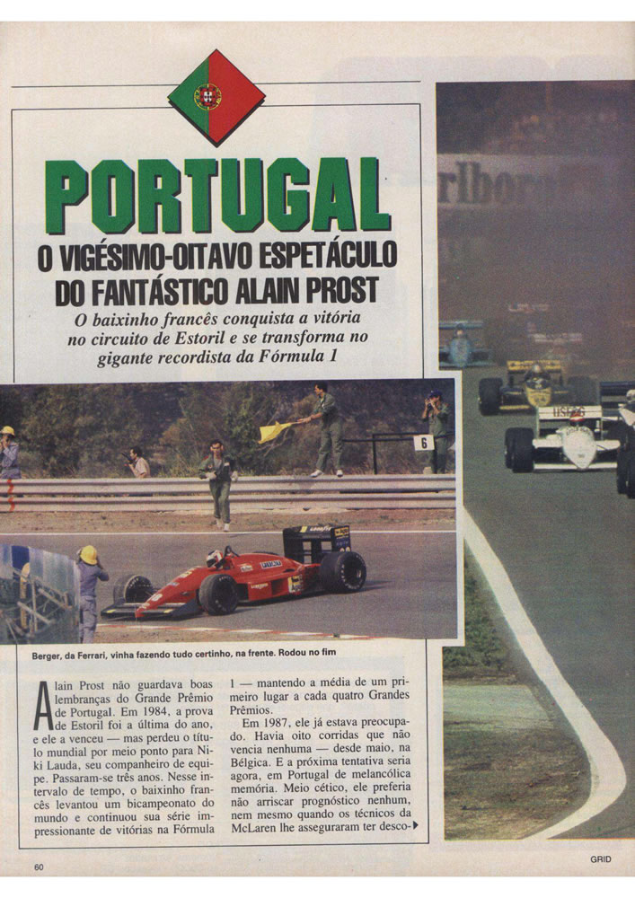 331 1987 Revista Placar Nз 915 B GRID PLACAR  Pagina 60