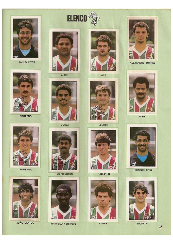 409 1987 Placar Album Copa Uniao 1987  Pagina 27