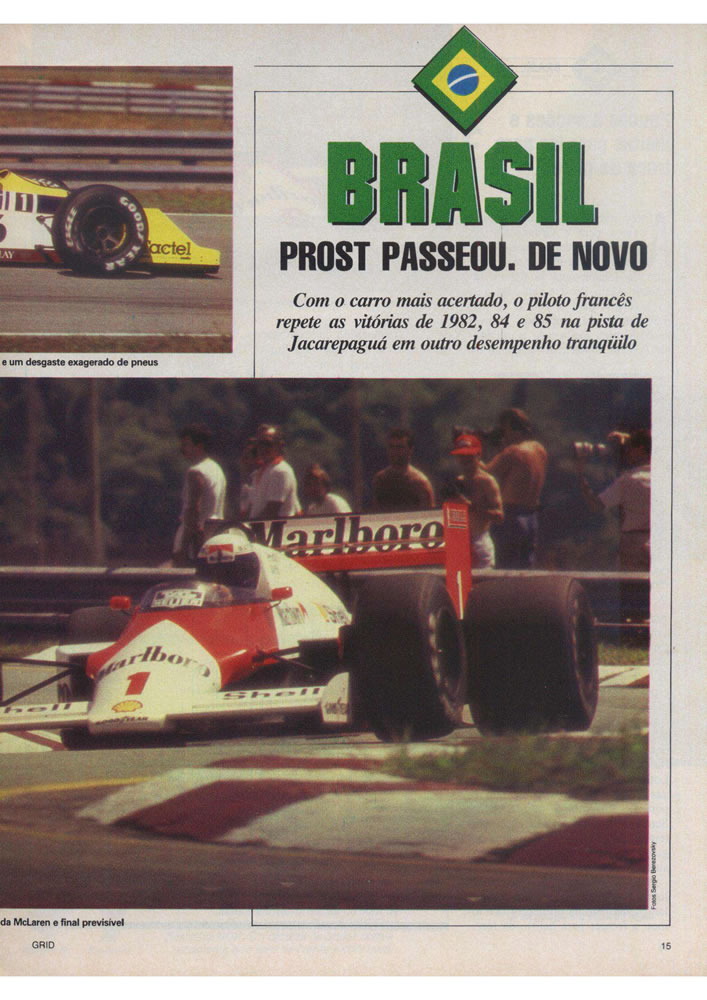 450 1987 Revista Placar Nз 915 B GRID PLACAR  Pagina 15