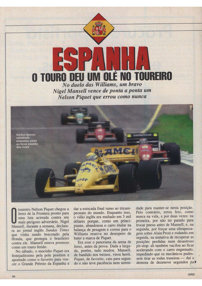 459 1987 Revista Placar Nз 915 B GRID PLACAR  Pagina 64