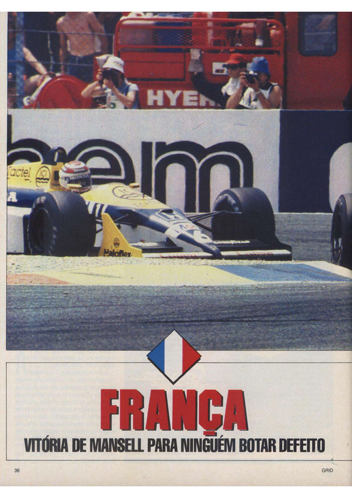 470 1987 Revista Placar Nз 915 B GRID PLACAR  Pagina 36