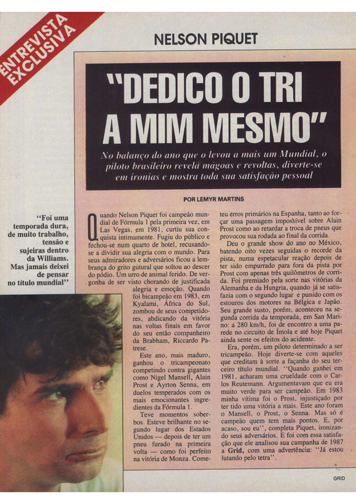 482 1987 Revista Placar Nз 915 B GRID PLACAR  Pagina 08