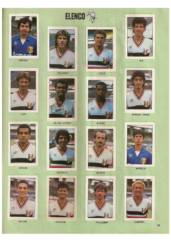 683 1987 Placar Album Copa Uniao 1987  Pagina 33