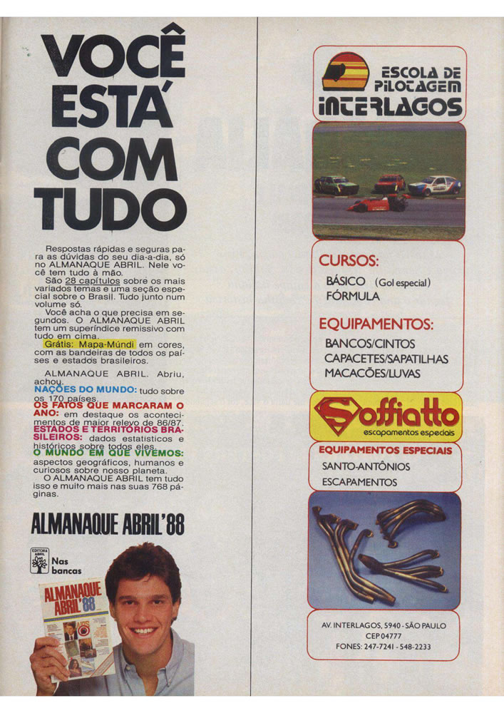 786 1987 Revista Placar Nз 915 B GRID PLACAR  Pagina 75