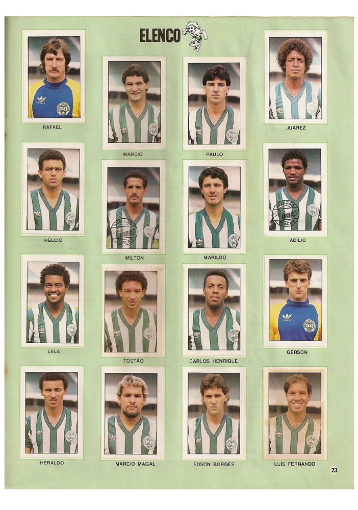 810 1987 Placar Album Copa Uniao 1987  Pagina 23