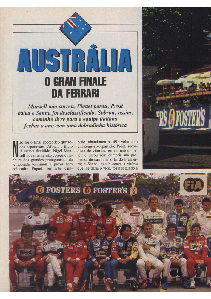 829 1987 Revista Placar Nз 915 B GRID PLACAR  Pagina 76