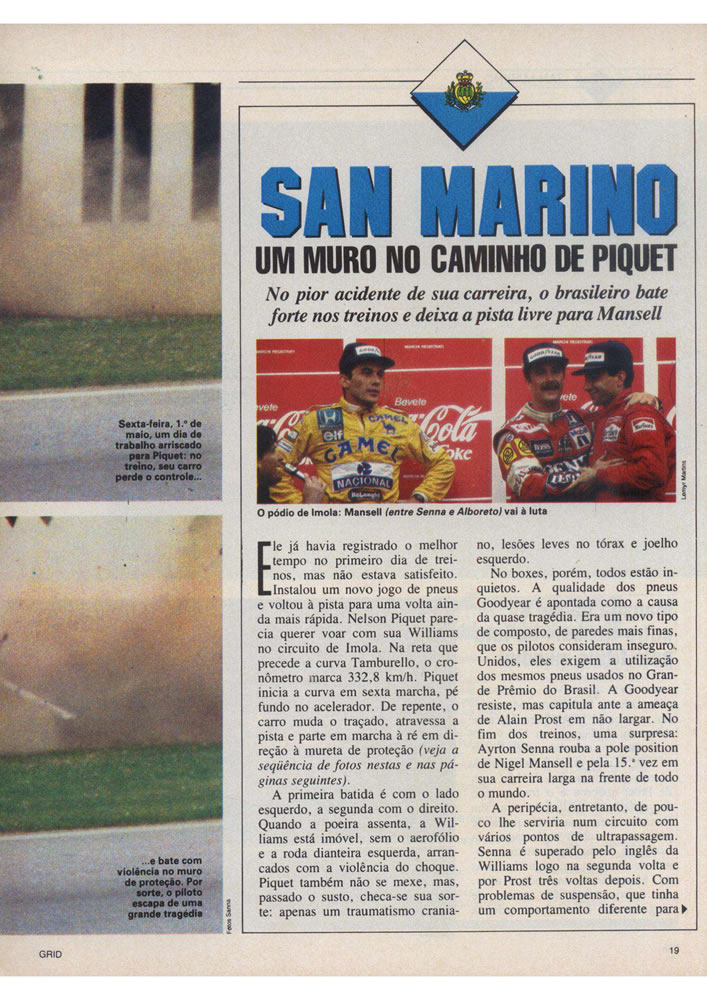 962 1987 Revista Placar Nз 915 B GRID PLACAR  Pagina 19