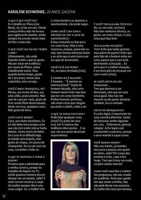 Revista Sexy do Brasil Karol Schwonke Novembro 2015 mulher 14