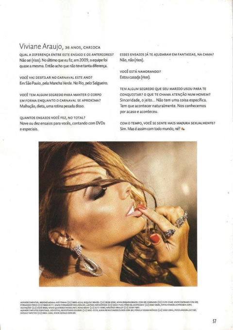 384 Sexy Viviane Araujo Fevereiro 2012 Garota 28