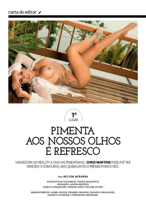 Revista Sexy do Brasil Chris Martins Abril 2017 mulher 05