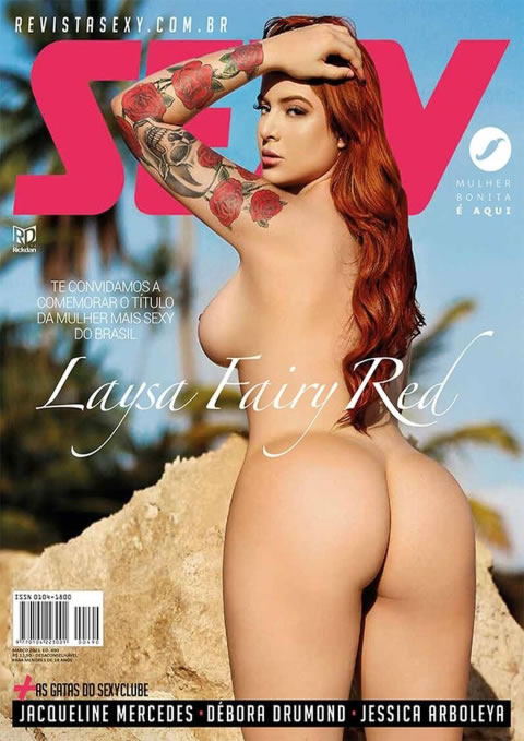 Revista Sexy do Brasil Laysa Fairy Red Marco 2021 mulher 01