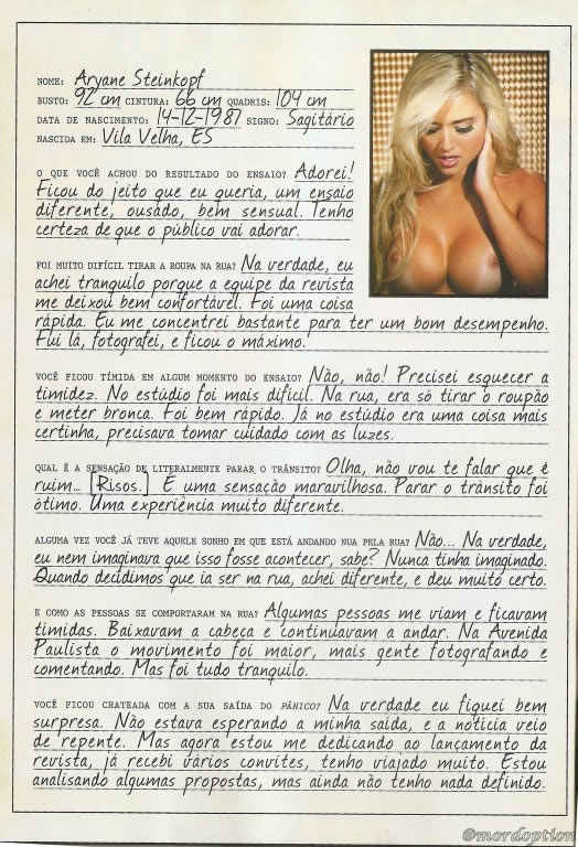 060 Revista Playboy  2012 04 Aryane Steinkopfaryane 14