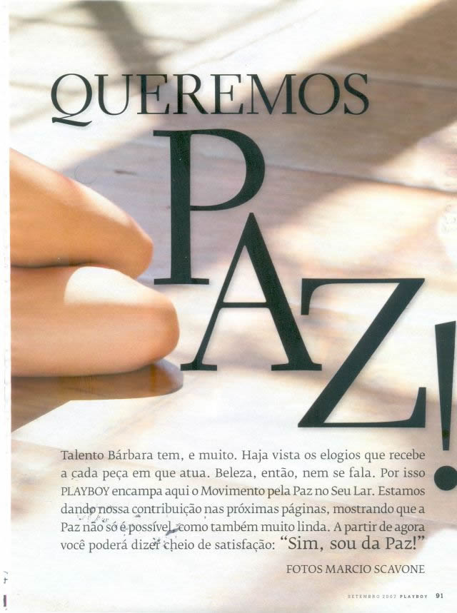 157 Revista Playboy  2007 09 Barbara Paz04