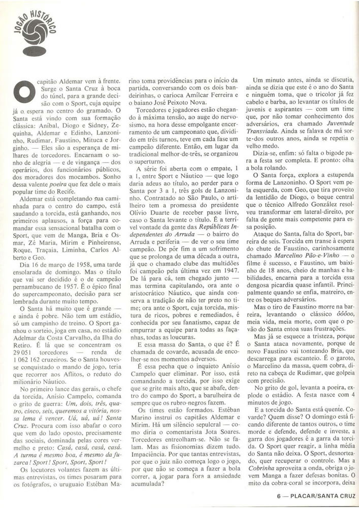 ANO 1979 MAIORES TORCIDAS DO BRASIL SANTA CRUZ  Pagina 06