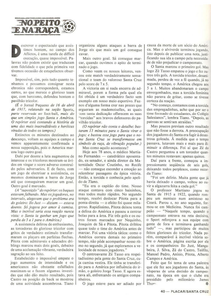 ANO 1979 MAIORES TORCIDAS DO BRASIL SANTA CRUZ  Pagina 40