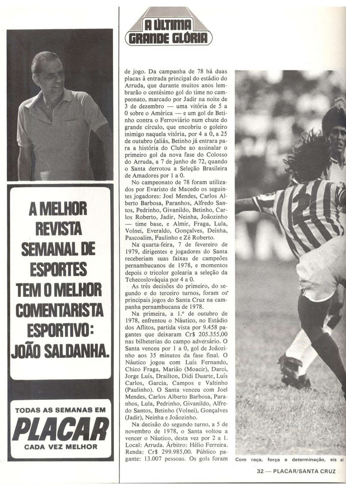 ANO 1979 MAIORES TORCIDAS DO BRASIL SANTA CRUZ  Pagina 32