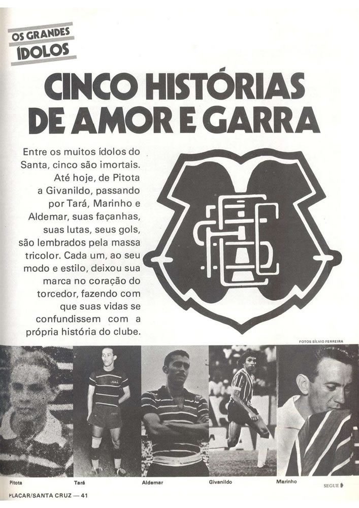 ANO 1979 MAIORES TORCIDAS DO BRASIL SANTA CRUZ  Pagina 41