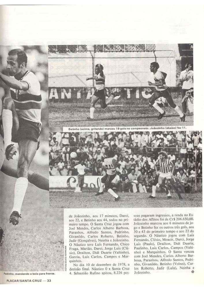 ANO 1979 MAIORES TORCIDAS DO BRASIL SANTA CRUZ  Pagina 33