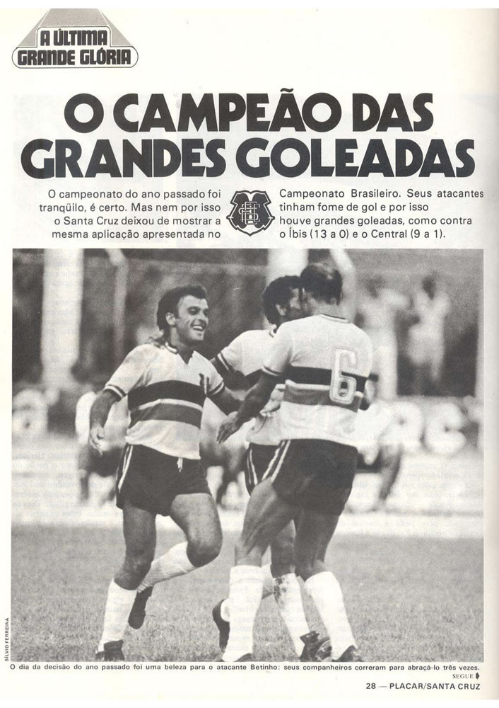 ANO 1979 MAIORES TORCIDAS DO BRASIL SANTA CRUZ  Pagina 28