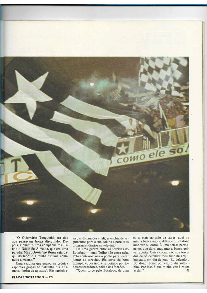 ANO 1979 MAIORES TORCIDAS DO BRASIL BOTAFOGO  Pagina 23