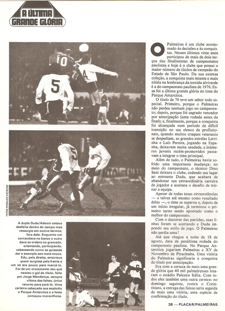 ANO 1979 MAIORES TORCIDAS DO BRASIL PALMEIRAS  Pagina 39
