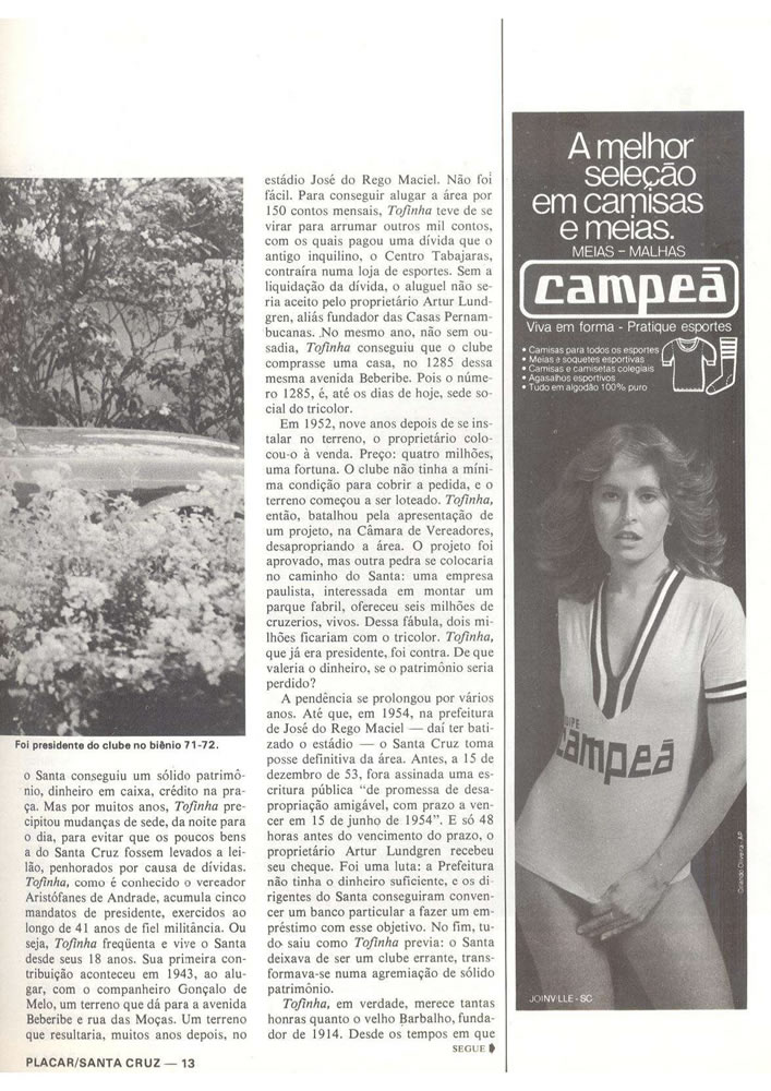 ANO 1979 MAIORES TORCIDAS DO BRASIL SANTA CRUZ  Pagina 13