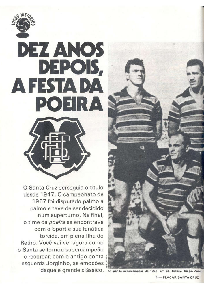 ANO 1979 MAIORES TORCIDAS DO BRASIL SANTA CRUZ  Pagina 04