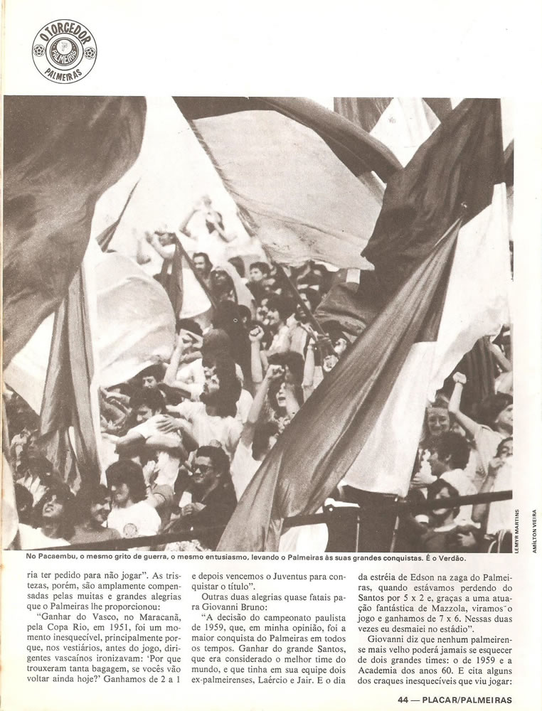 ANO 1979 MAIORES TORCIDAS DO BRASIL PALMEIRAS  Pagina 45