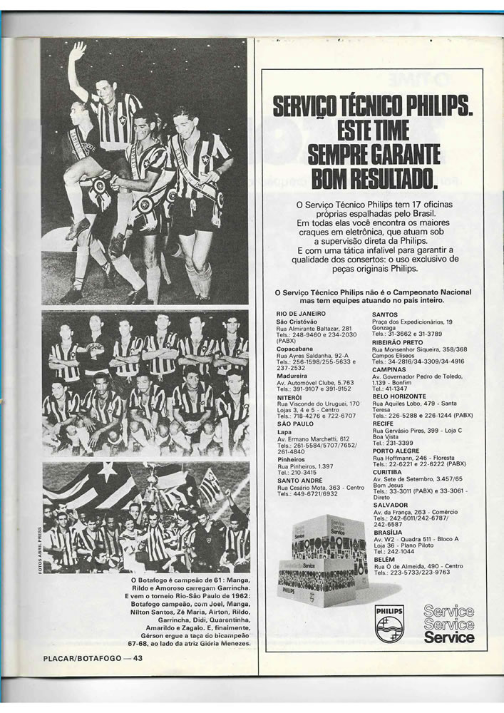 ANO 1979 MAIORES TORCIDAS DO BRASIL BOTAFOGO  Pagina 43