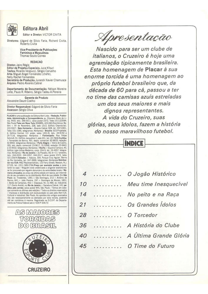 ANO 1979 MAIORES TORCIDAS DO BRASIL CRUZEIRO  Pagina 03