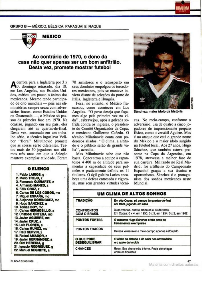 012 1986 Revista Placar N 836 020686 GUIA DA COPA DO MUNDO Pagina53
