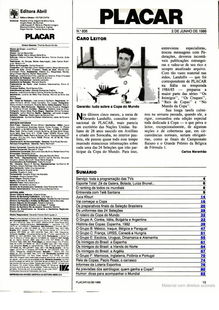 096 1986 Revista Placar N 836 020686 GUIA DA COPA DO MUNDO Pagina15