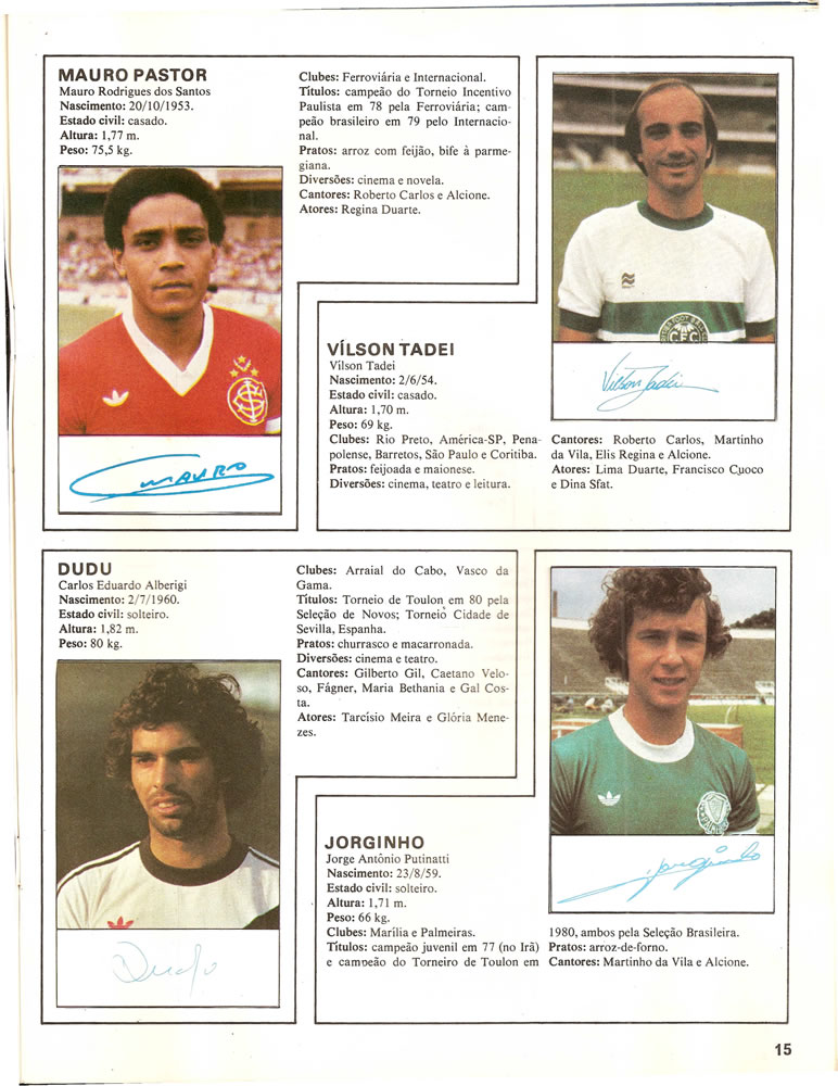 1980 Album Os Maiores Craques do Brasil 1980 Pagina14