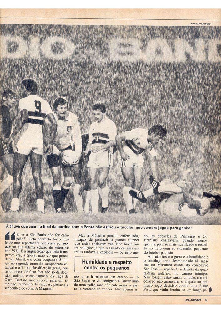 1981 Revista Placar N 605 181281 CAMPEAO81 Pagina005