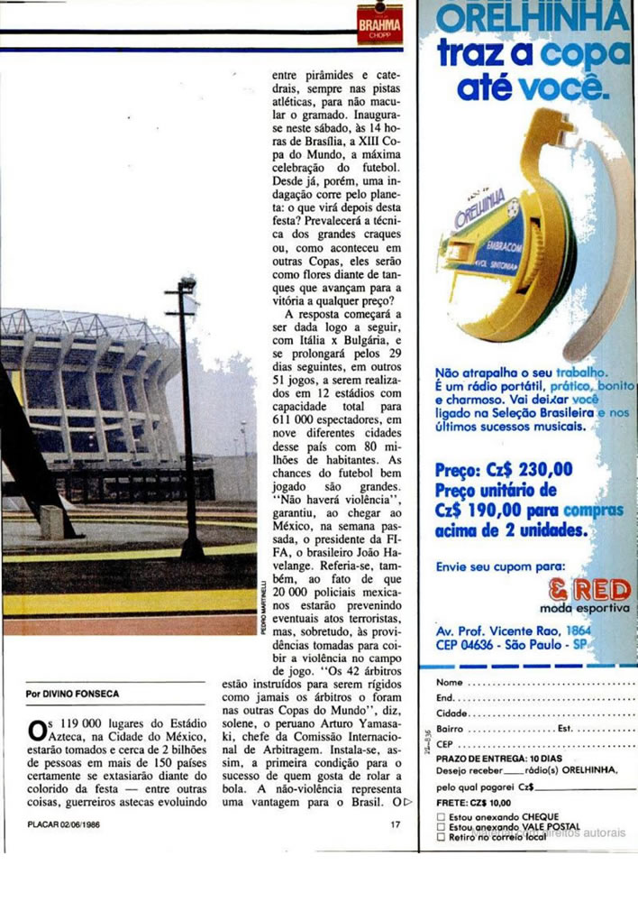 378 1986 Revista Placar N 836 020686 GUIA DA COPA DO MUNDO Pagina19