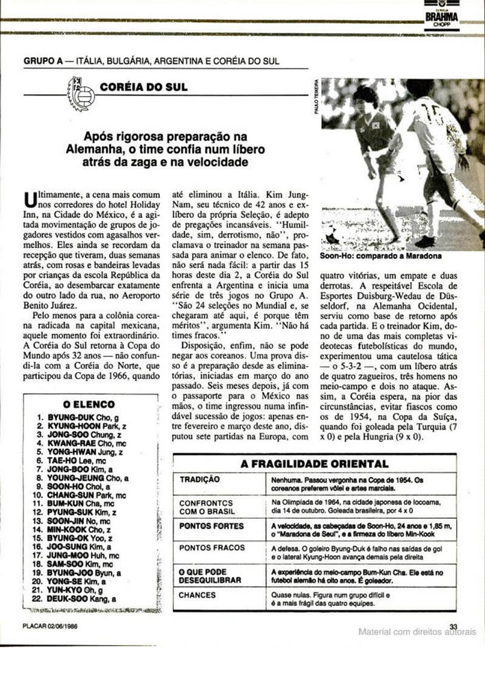 467 1986 Revista Placar N 836 020686 GUIA DA COPA DO MUNDO Pagina35
