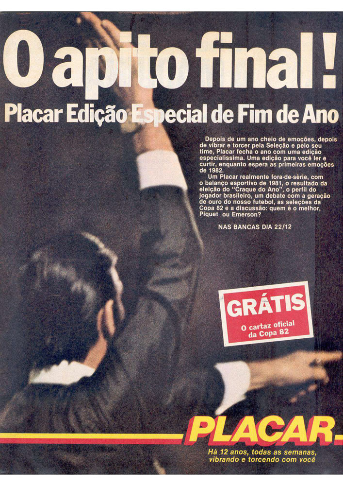 1981 Revista Placar N 605 181281 CAMPEAO81 Pagina002