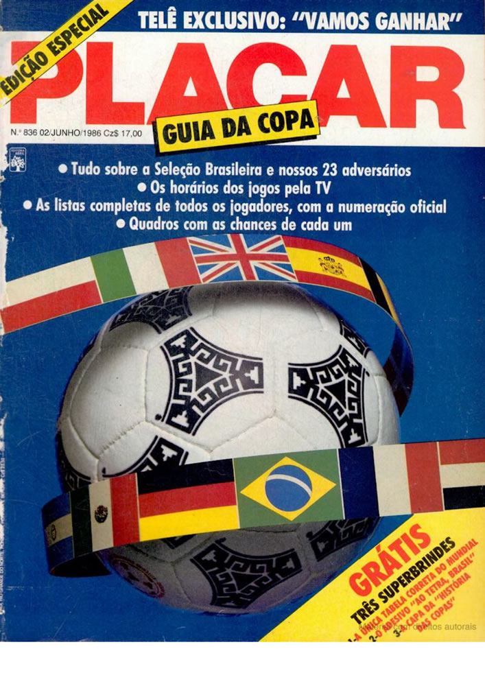 846 1986 Revista Placar N 836 020686 GUIA DA COPA DO MUNDO Pagina01