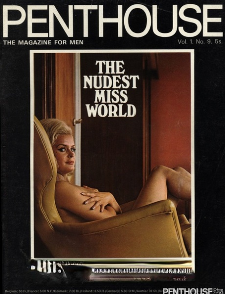 Modelos vintage quentes posam de forma provocante nas capas da revista Penthouse