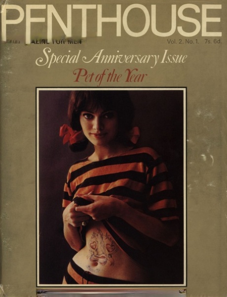 Modelos vintage quentes posam de forma provocante nas capas da revista Penthouse
