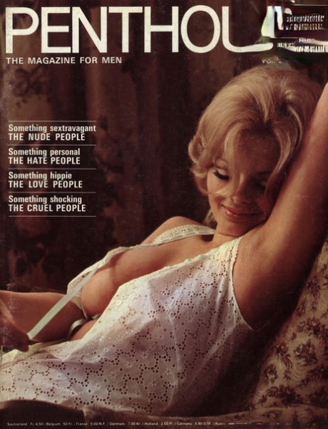 Modelos vintage quentes posam de forma provocante nas capas da revista Penthouse