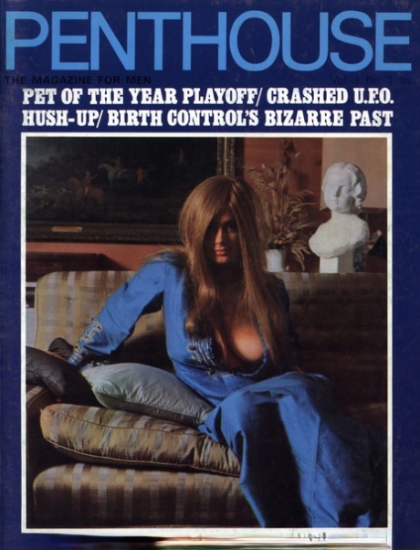 Modelos vintage quentes posam de forma provocante nas capas da revista Penthouse