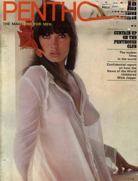 Modelos vintage quentes posam de forma provocante nas capas da revista Penthouse