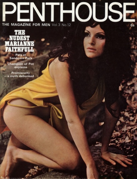 Modelos vintage quentes posam de forma provocante nas capas da revista Penthouse